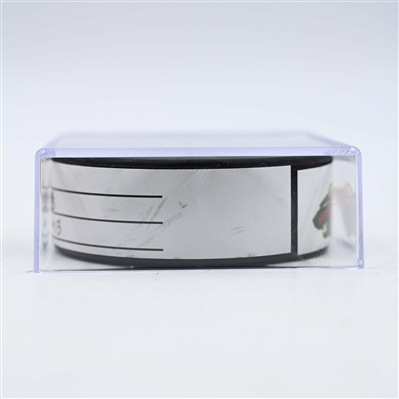 Marco Rossi - Minnesota Wild - Goal Puck - April 26, 2025 vs. Vegas Golden Knights - 2025 Stanley Cup Playoffs, Round 1, Game 4 (Wild Logo)