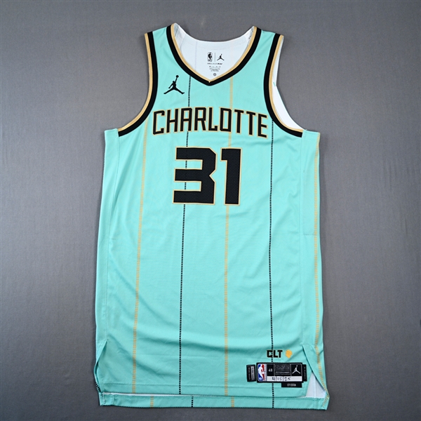 Tidjane Salaun - Charlotte Hornets - City Edition Jersey - Worn 4/13/2025 - 2024-25 NBA Season