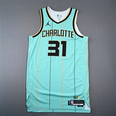 Tidjane Salaun - Charlotte Hornets - City Edition Jersey - Worn 4/13/2025 - 2024-25 NBA Season