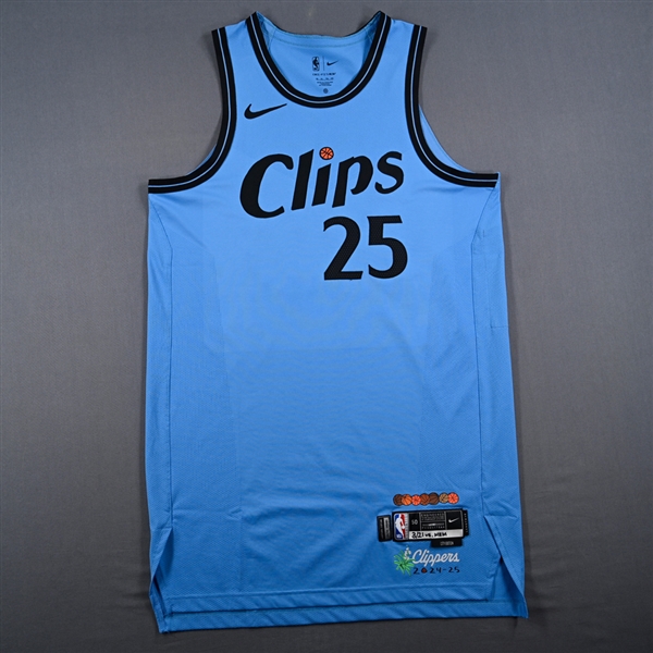 Ben Simmons - Los Angeles Clippers - City Edition Jersey - Worn 3/21/2025 - 2024-25 NBA Season