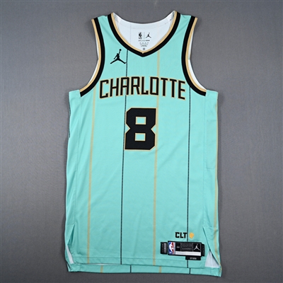 Nick Smith Jr. - Charlotte Hornets - City Edition Jersey - Worn 3 Games - 3/23/25, 3/28/25 & 4/9/25 - 2024-25 NBA Season