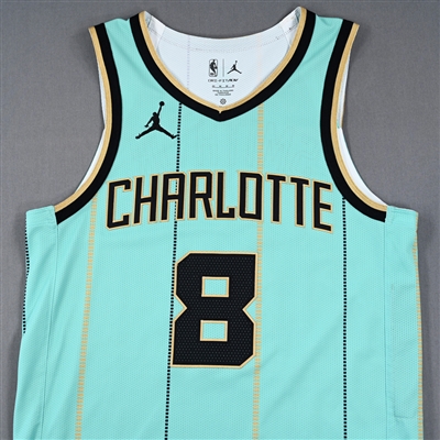 Nick Smith Jr. - Charlotte Hornets - City Edition Jersey - Worn 3 Games - 3/23/25, 3/28/25 & 4/9/25 - 2024-25 NBA Season