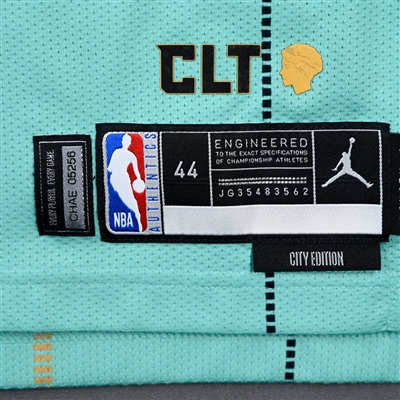 Nick Smith Jr. - Charlotte Hornets - City Edition Jersey - Worn 3 Games - 3/23/25, 3/28/25 & 4/9/25 - 2024-25 NBA Season