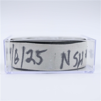 Steven Stamkos - Nashville Predators - Goal Puck - April 8, 2025 vs. New York Islanders (Predators Logo)
