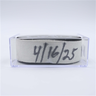 Jakub Vrana - Nashville Predators - Goal Puck - April 16, 2025 vs. Dallas Stars (Predators Logo)