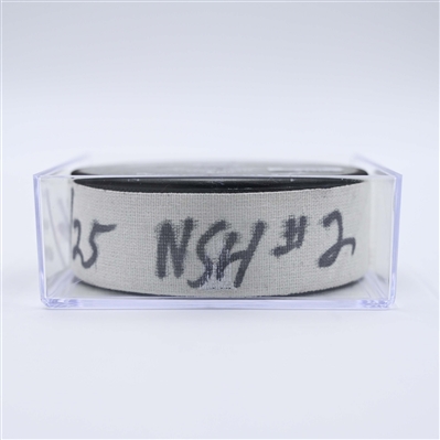Jakub Vrana - Nashville Predators - Goal Puck - April 16, 2025 vs. Dallas Stars (Predators Logo)