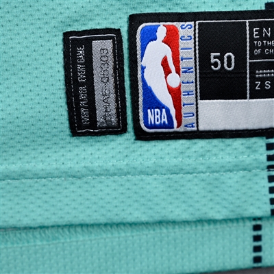 Mark Williams - Charlotte Hornets - City Edition Jersey - Worn 4 Games - 2/1/25, 2/22/25, 2/27/25 & 3/28/25 - 2024-25 NBA Season